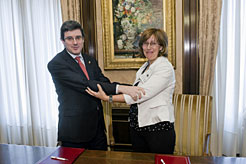 José Iribas y Blanca Urgell