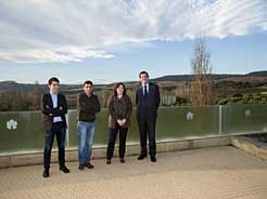 Daniel del Río, Ignacio Gil, Isabel Elizalde e Íñigo Nagore.
