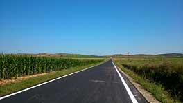 Tramo de la carretera NA-6030.