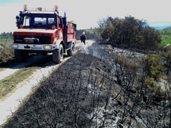 Incendio en Ezkurra