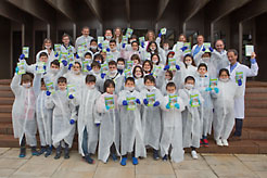 Foto de grupo de la vista a Navarrabiomed.