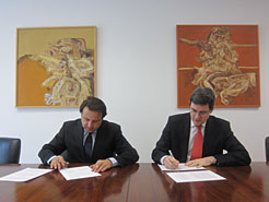 Iribas y Casalí firman el convenio