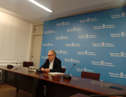  El director general del Observatorio de la Realidad Social, de Planificación y de Evaluación de las Políticas Sociales, Patxi Tuñón, durante la presentación de los datos del paro de febrero.