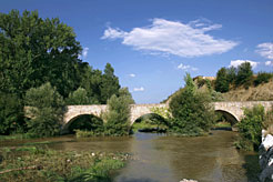 El r&#237;o Arga en Burlada