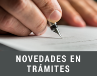 Novedades en los trámites