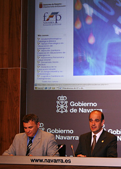 Catalán y González durante la presentación de la plataforma