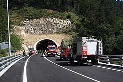 simulacro túneles Lamiarri e Intxaurreta