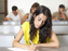 Estudiante, en un examen.