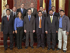 Recepción alcaldes colombianos