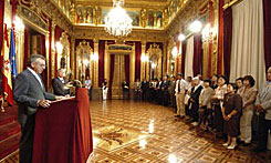 Imagen de la anterior visita de una delegación de Yamaguchi a Navarra, en julio del año pasado.