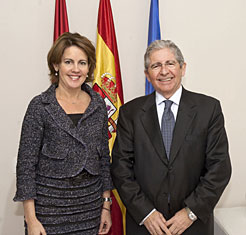 Yolanda Barcina y José Luis López de Silanes