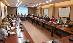 Momento del taller celebrado con periodistas y portavoces de cuerpos policiales.