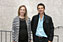La directora general de Política Económica, Empresarial y Trabajo, Izaskun Goñi y el coordinador de la Unidad de Innovación Social, Julen Etxebeste.