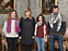 La consejera Ollo con Dalia Nassar (tercera por la izquierda) y dos representantes de Sodepaz e Internazionalistak Azolanean. 