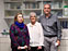 Las enfermeras Guilermina Marí, Arantza Iñurrieta y del doctor Pablo Aldaz.