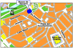 Location of the Museum of Navarre