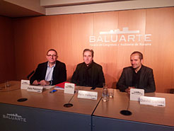 De izquierda a derecha: Félix Palomero, Pello Pellejero y David Gálvez.