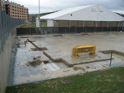 Cubrición de la pista deportiva del Colegio Público de Buztintxuri