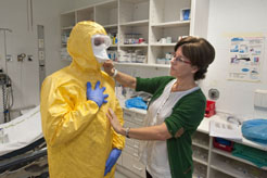 Traje protección ebola 