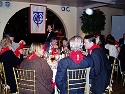 Cena en el Club Taurino de Nueva York.