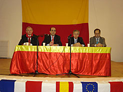 El consejero Catal&#225;n en un momento de la conferencia