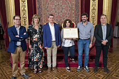Representantes del Consorcio Eder, con el premio.