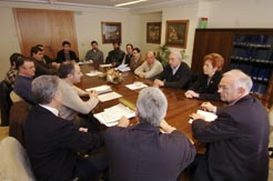 El consejero Echarte, con representantes de los ayuntamientos de Tierra Estella 