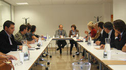 El consejero Catálan preside la reunión del Consejo Escolar de Navarra