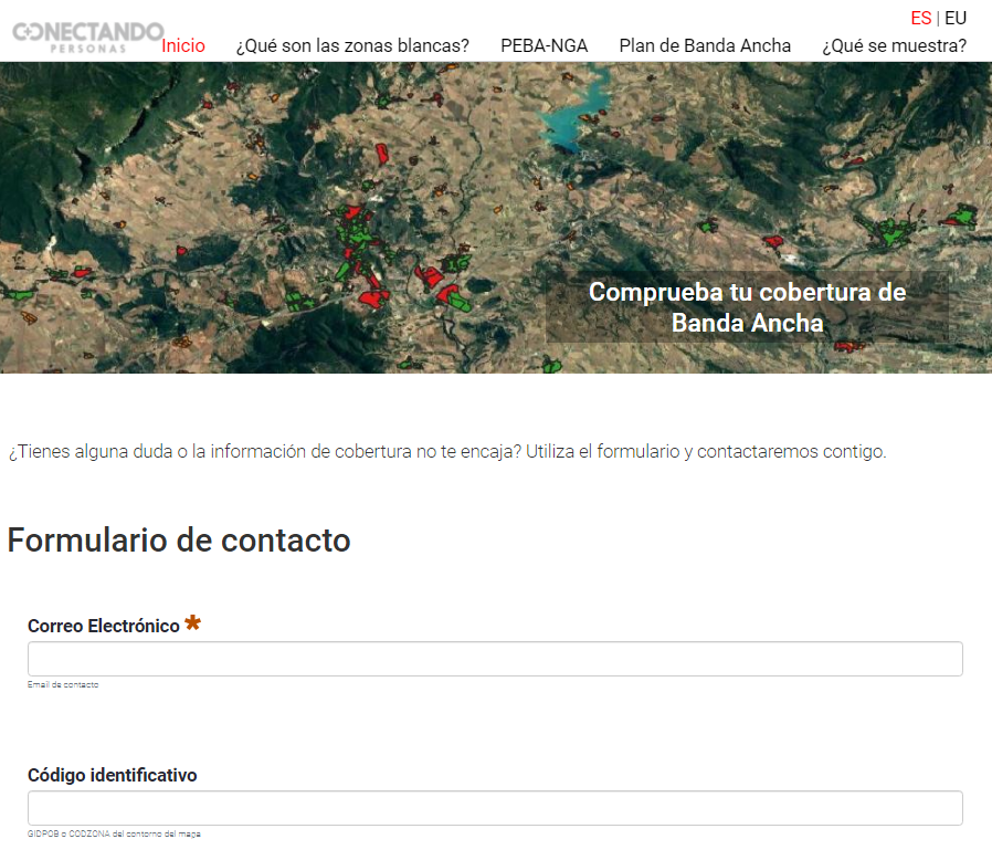 Nafarroaren banda zabaleraren behatokiaren portada, sartu