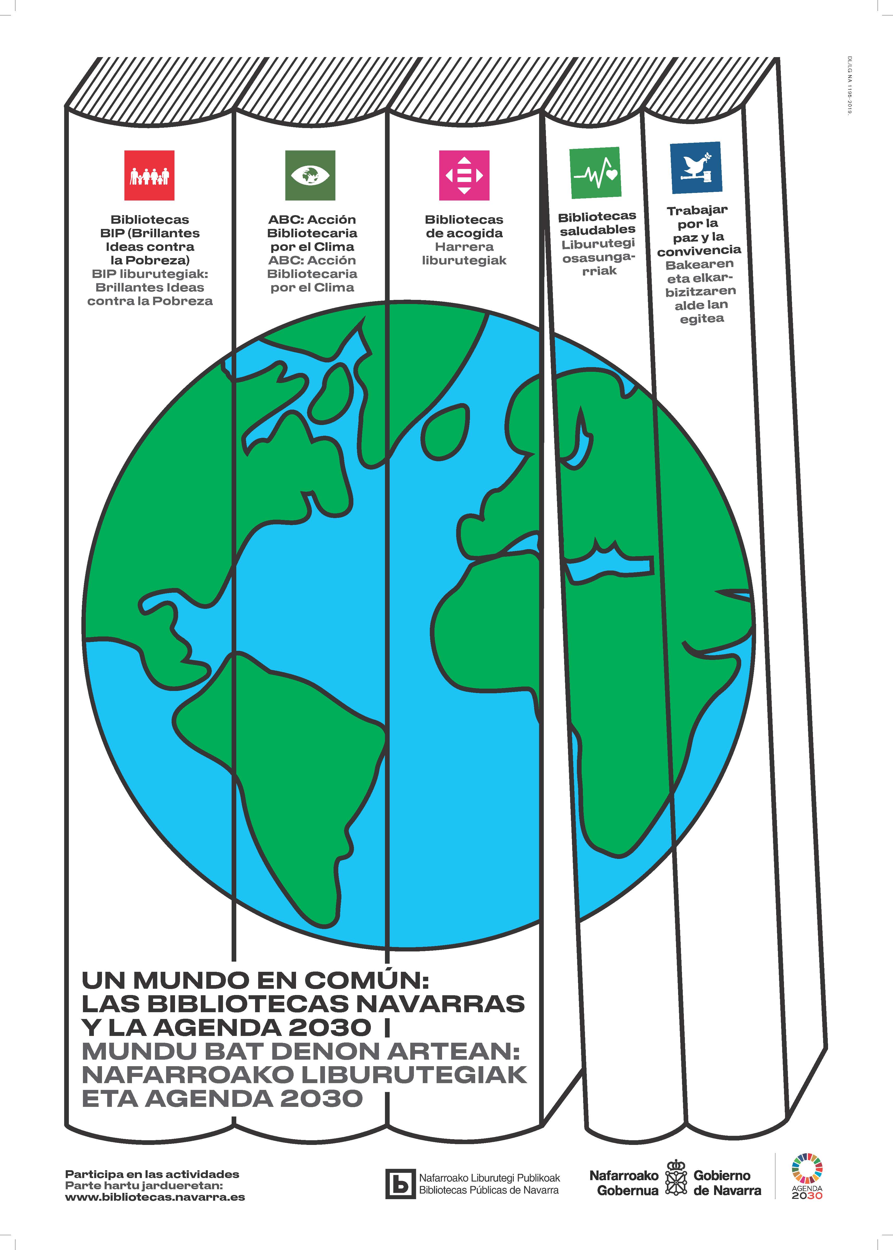 Cartel del proyecto colaborativo en torno a la Agenda 2030.