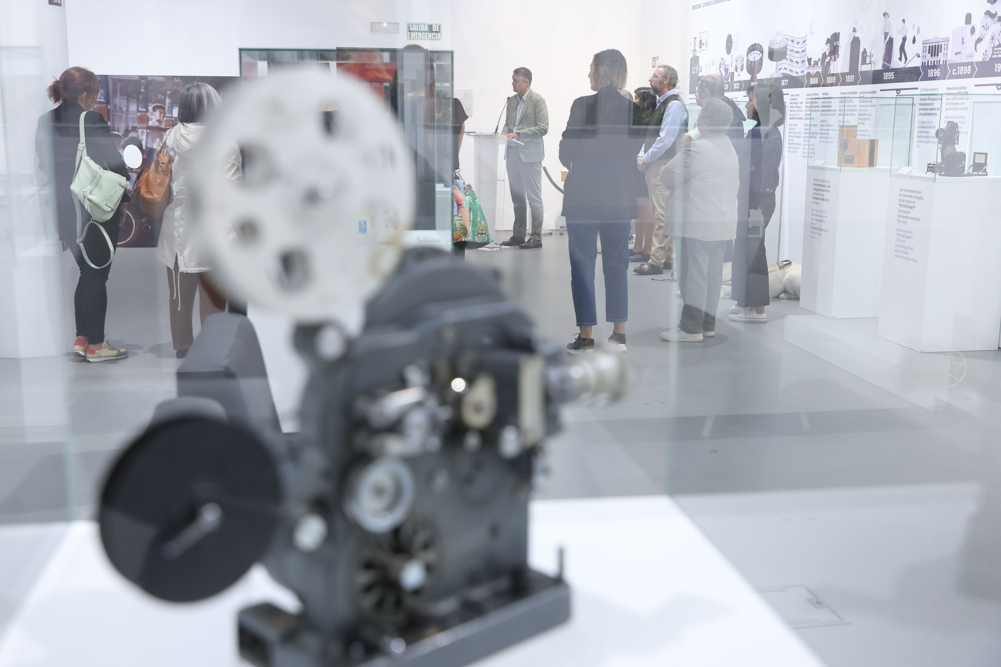 El director general de Cultura - Institución Príncipe de Viana, Ignacio 
Apezteguía, en la presentación de la exposición. 