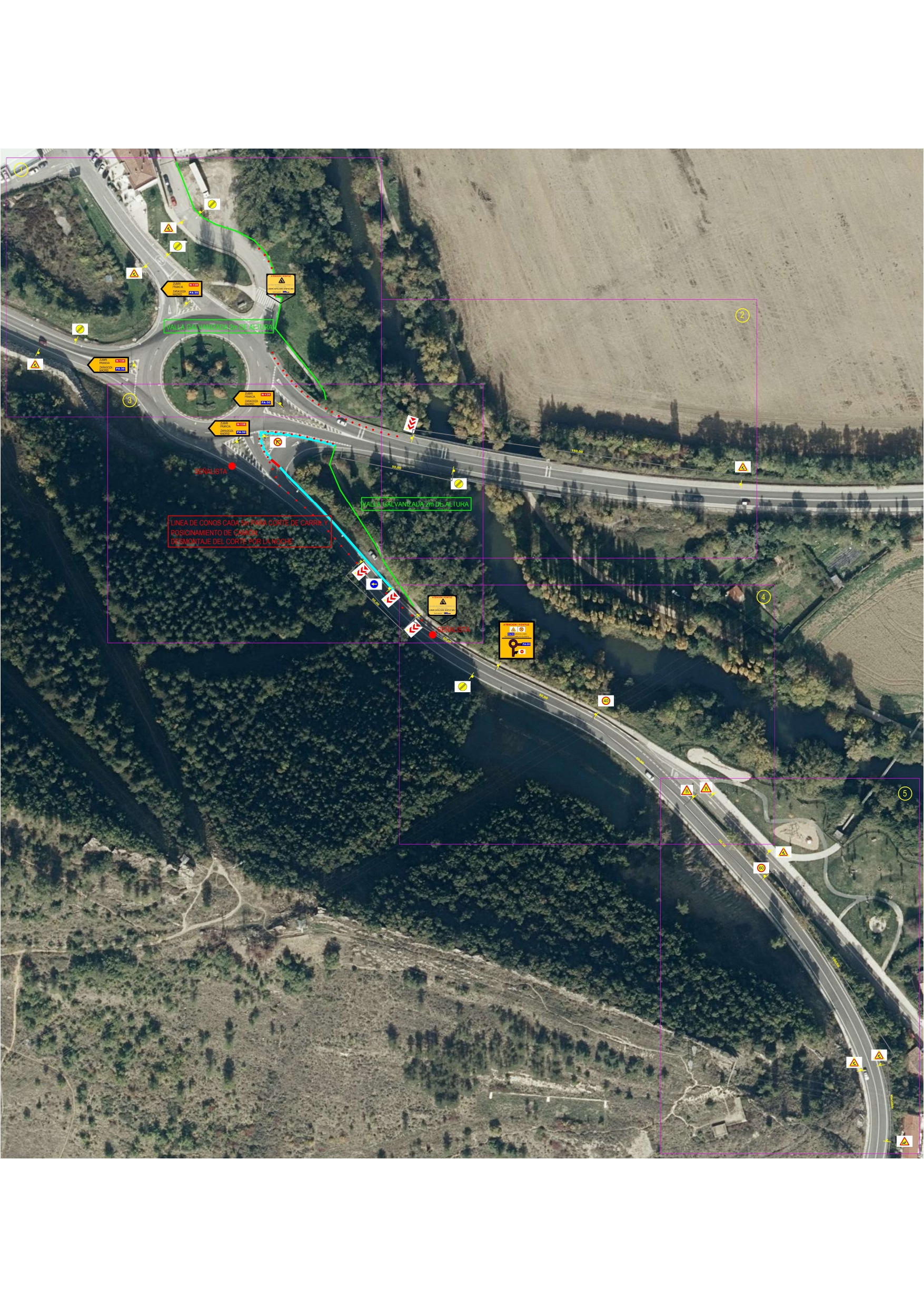 Imagen preparatoria de las obras.