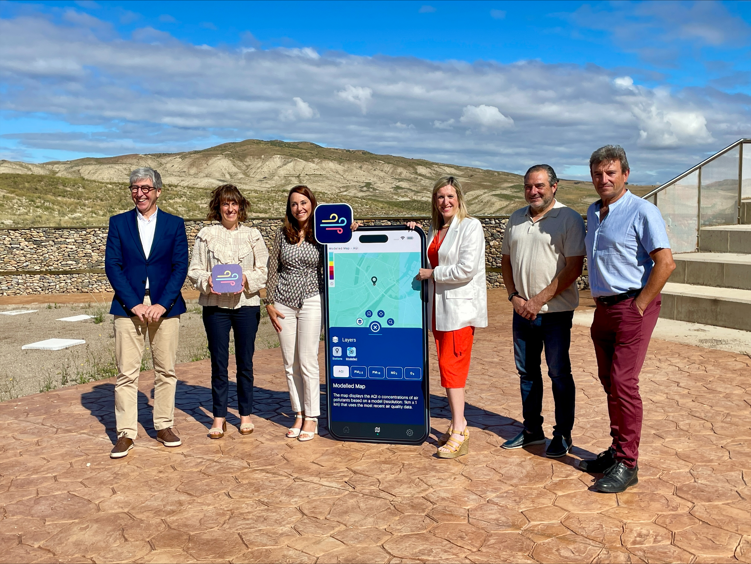 Imagen del artículo El Gobierno de Navarra, a través de Tracasa Global, renueva la 'app' del Índice Europeo de Calidad de Aire con un mapa en tiempo real único en Europa 

Desarrollada por la empresa pública del Ejecutivo foral para la Comisión Europea y la Agencia Europea de Medio Ambiente, esta nueva versión usa IA para mostrar cada hora las concentraciones de cuatro contaminantes con una resolución de un km2   	 		 		21/06/2024 		    		 			 			 				 						 							camera_alt