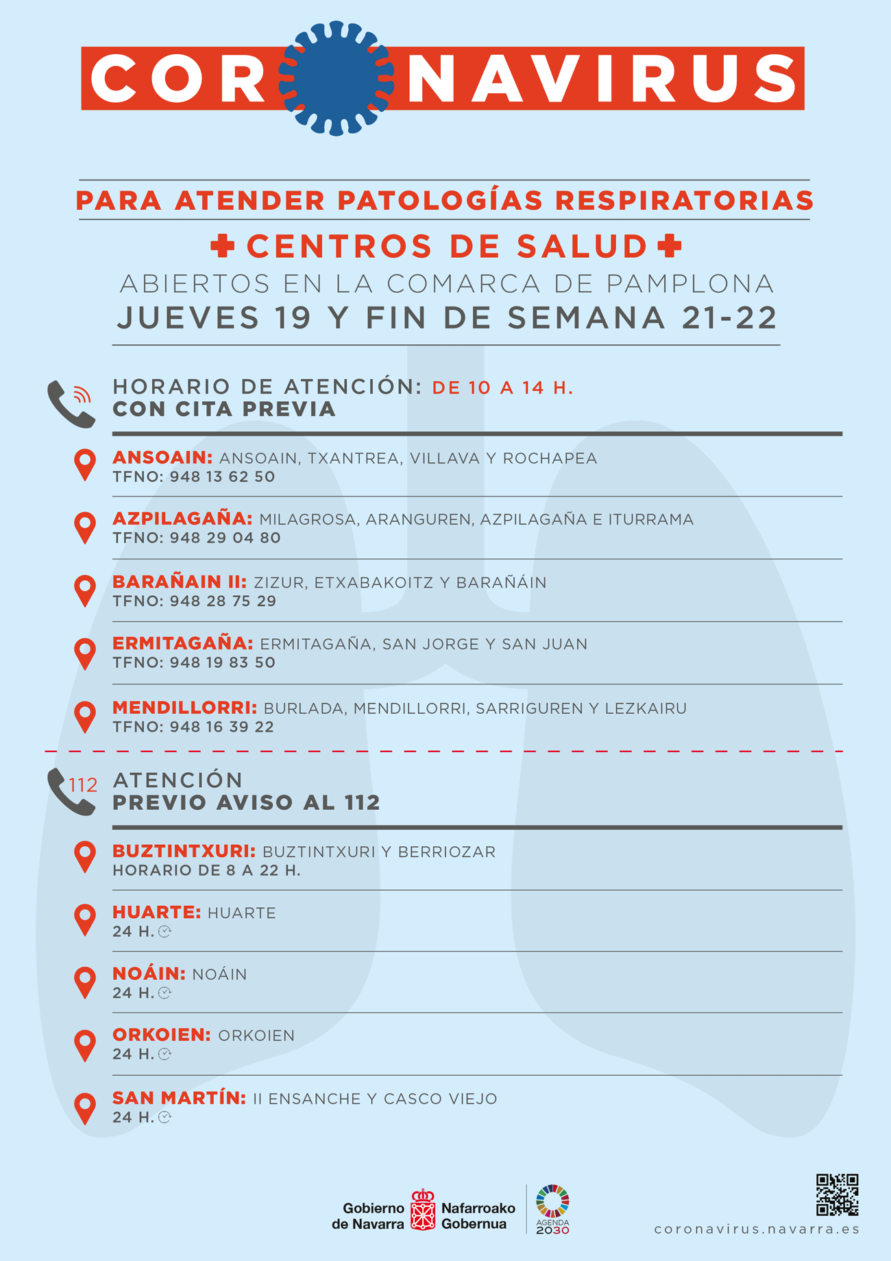 Atención en centros de salud. 