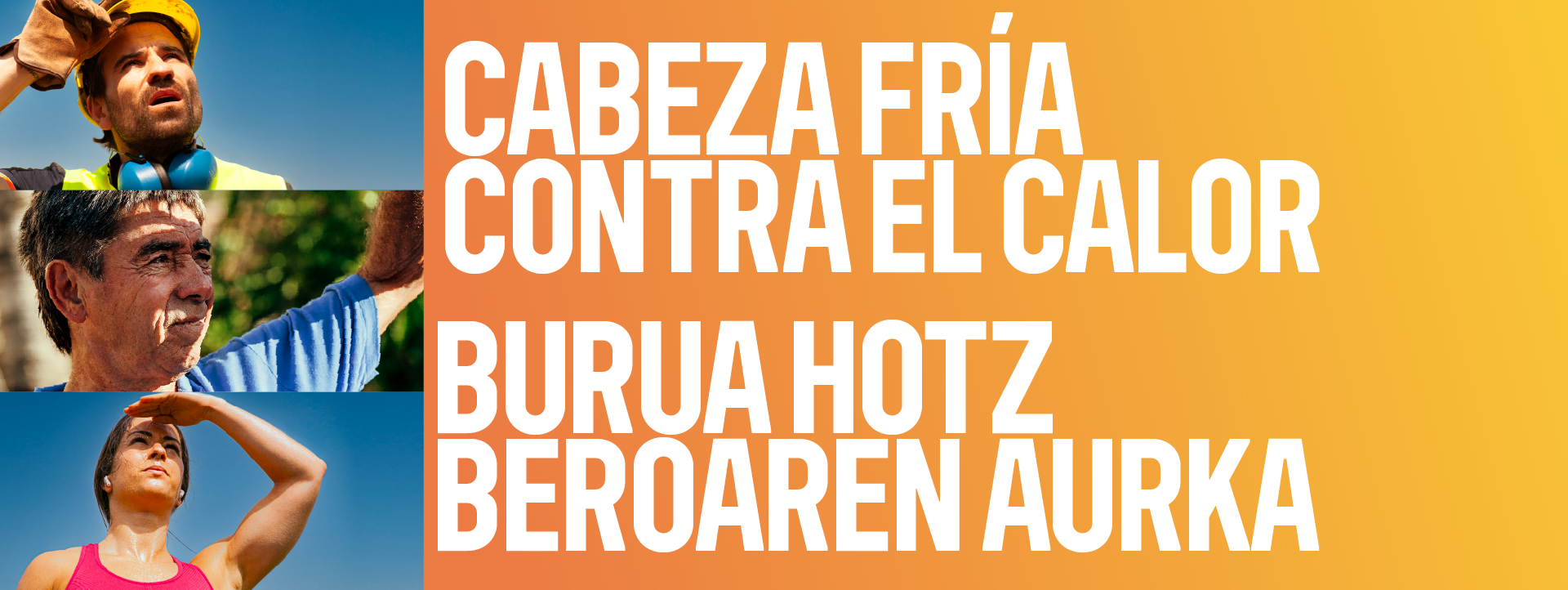 Imagen del artículo Salud recomienda extremar las precauciones ante la alerta roja sanitaria por altas temperaturas en la Ribera del Ebro Anticiparse, planificar y aclimatarse, claves para mantener la salud frente al calor en el trabajo 19/06/2025 camera_alt