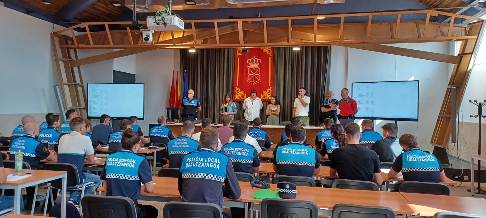 imagen Imagen de la primera jornada de formación de futuros policías de Navarra.