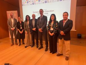 <p>Frank Mütze, Lise Heiner Schmidt, Susana De La Antonia, Antonio Avenoso, Salvador Díez Zapata, Eilish McDonagh y Alain Areal</p>
