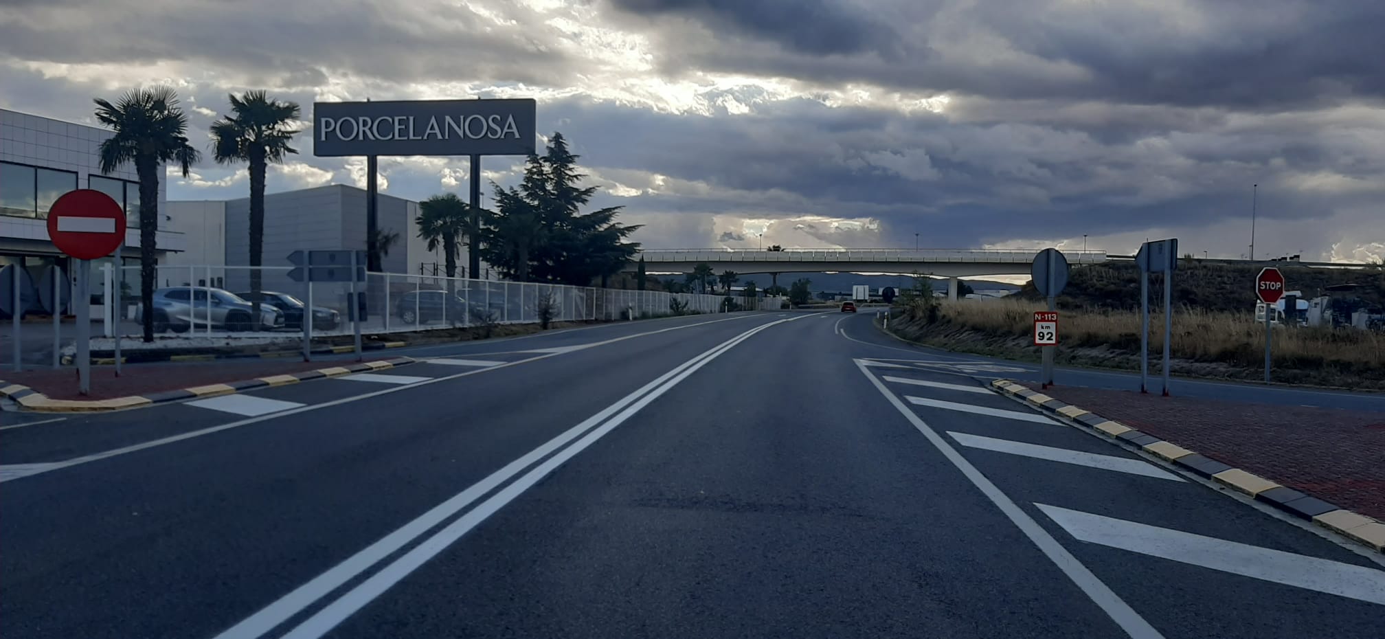 imagen Actuación en trabajos de pintado de doble raya en la N-113. 