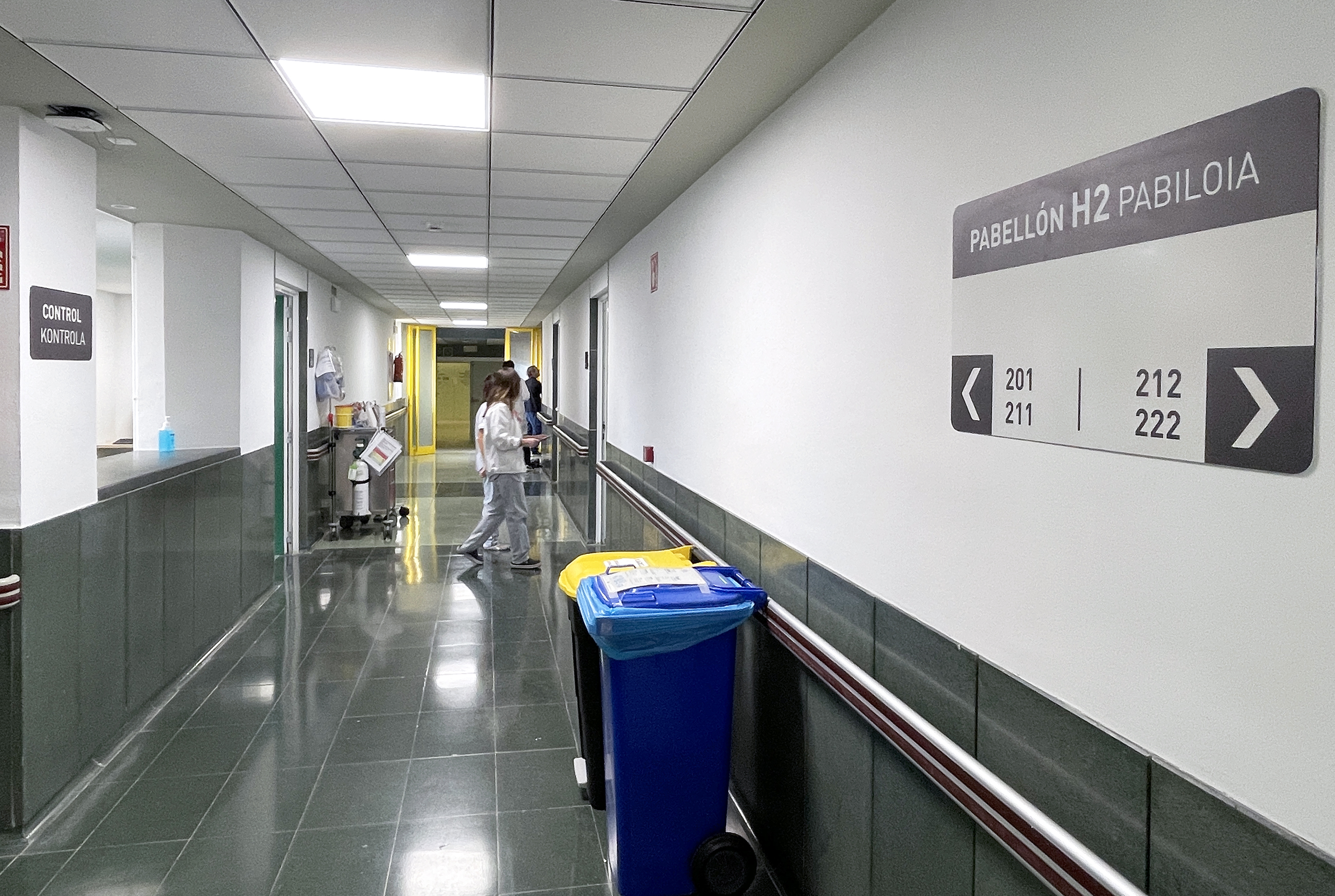 imagen Imagen de uno de los pasillos rehabilitados. 