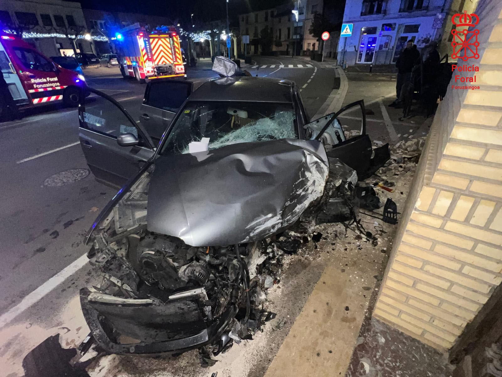 
Choque contra vivienda en Monteagudo