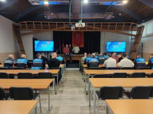 Nafarroako Segurtasun eta Larrialdi eskolan egindako bileraren irudia