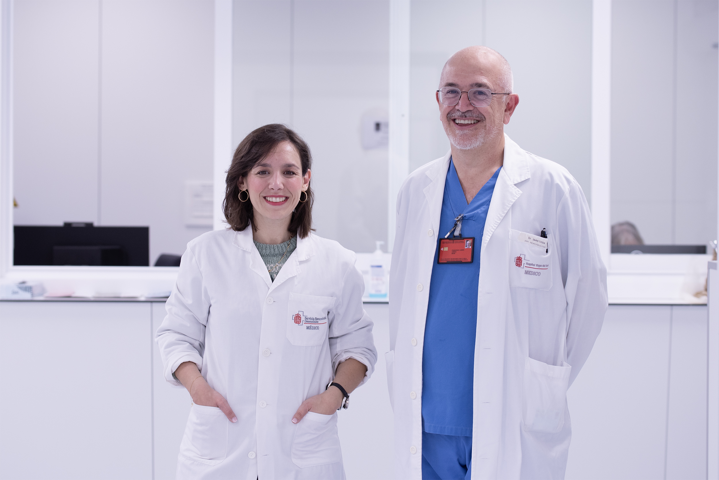 Cristina Mariscal Aguilar y Javier Urriza Mena, del Servicio de 
Neurofisiología Clínica del HUN/NOU.
