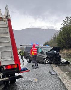 <p>Accidente atendido en la A10</p>
