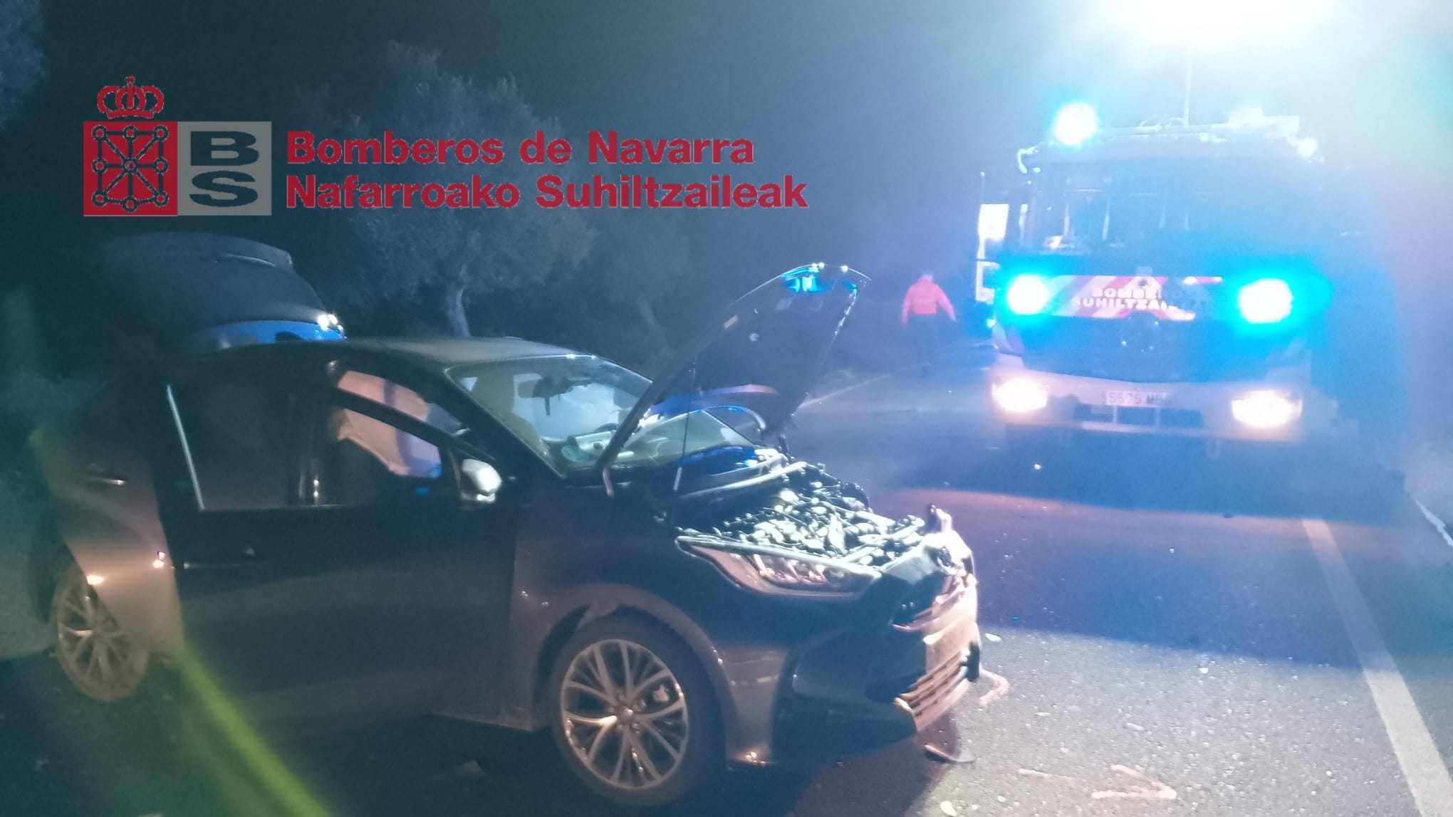 imagen Cinco personas heridas tras una colisión múltiple en Cascante