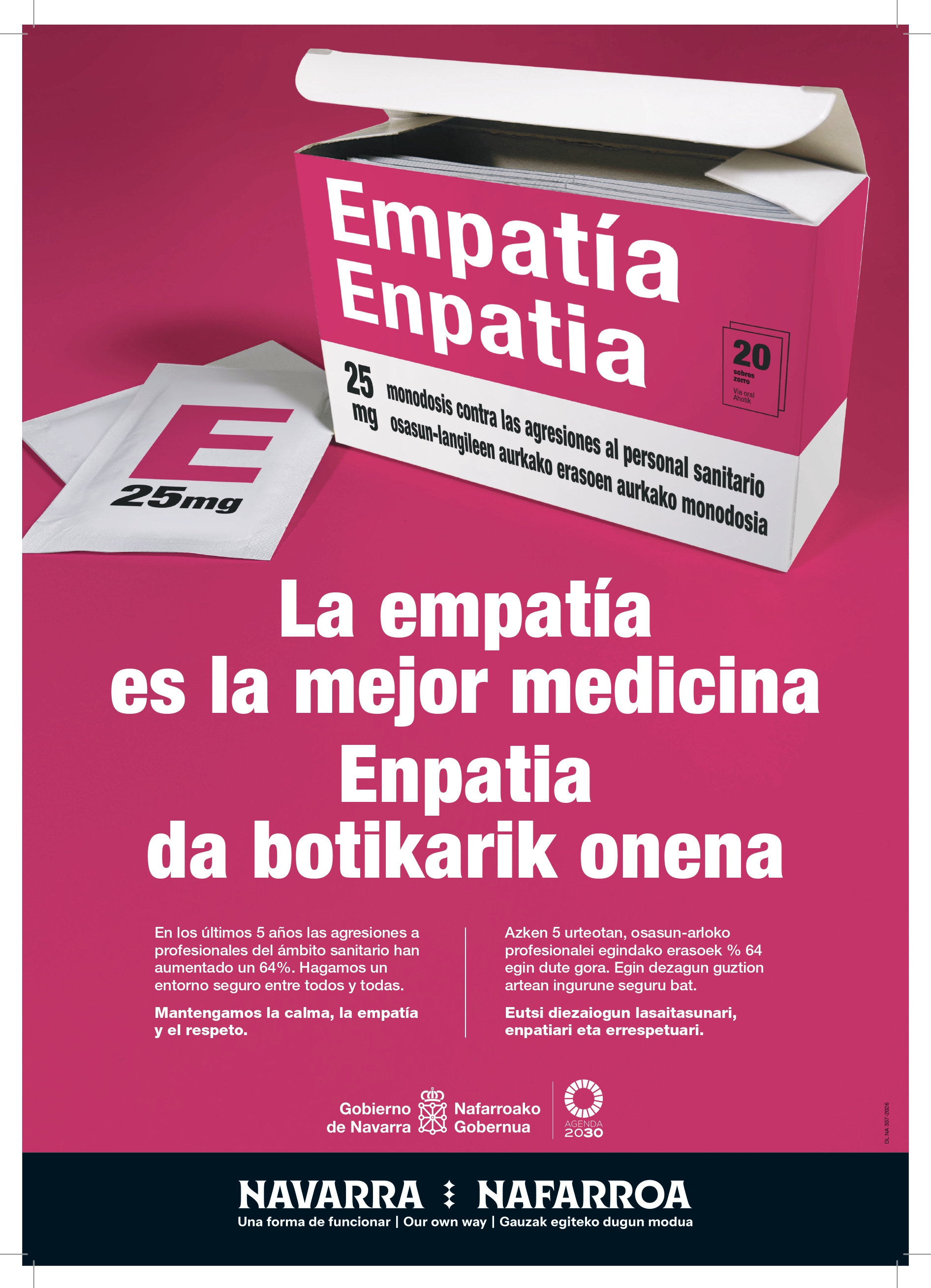 imagen En 2025 se notificaron 775 agresiones a profesionales sanitarios en el Servicio Navarro de Salud-Osasunbidea