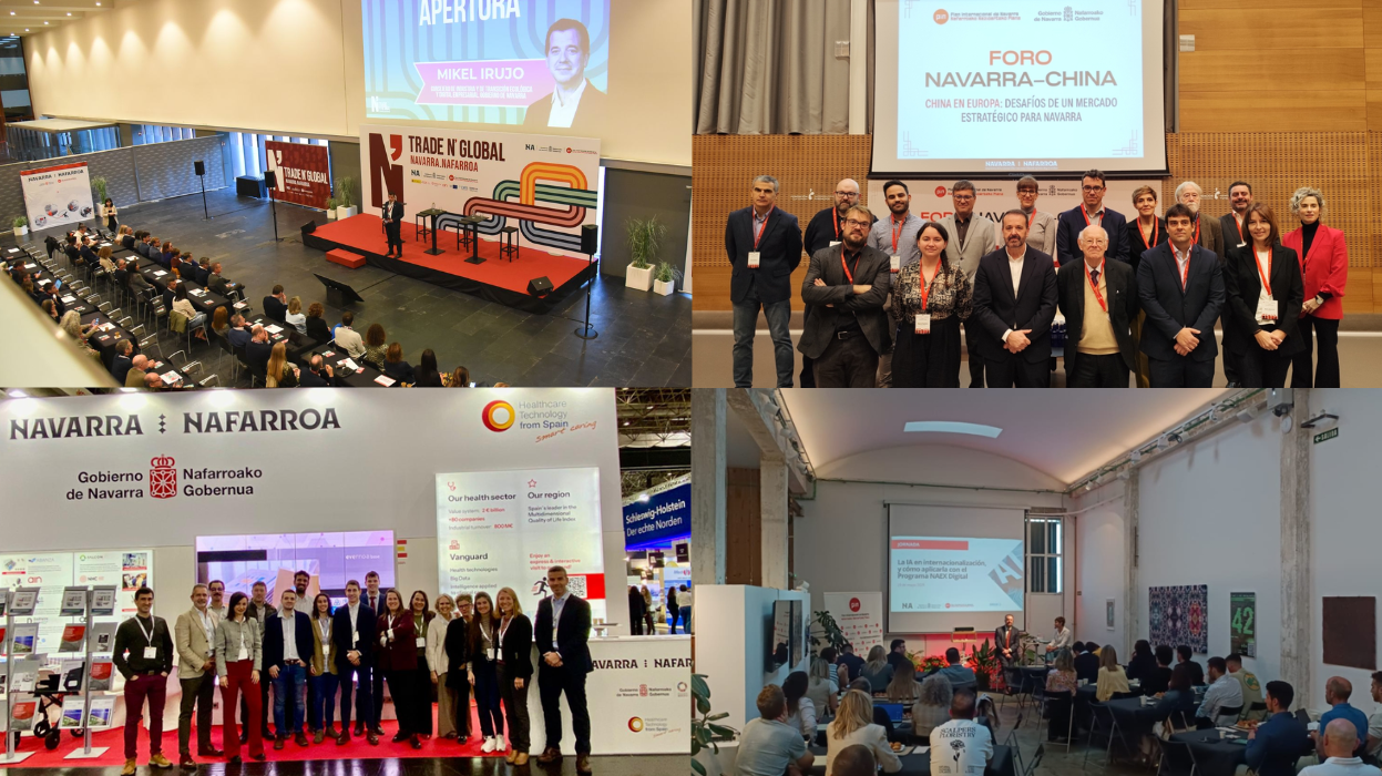 imagen Imágenes de las diferentes jornadas, eventos y ferias que el Plan Internacional de Navarra realizó durante 2025 para apoyar a las empresas navarras en su proceso de internacionalización