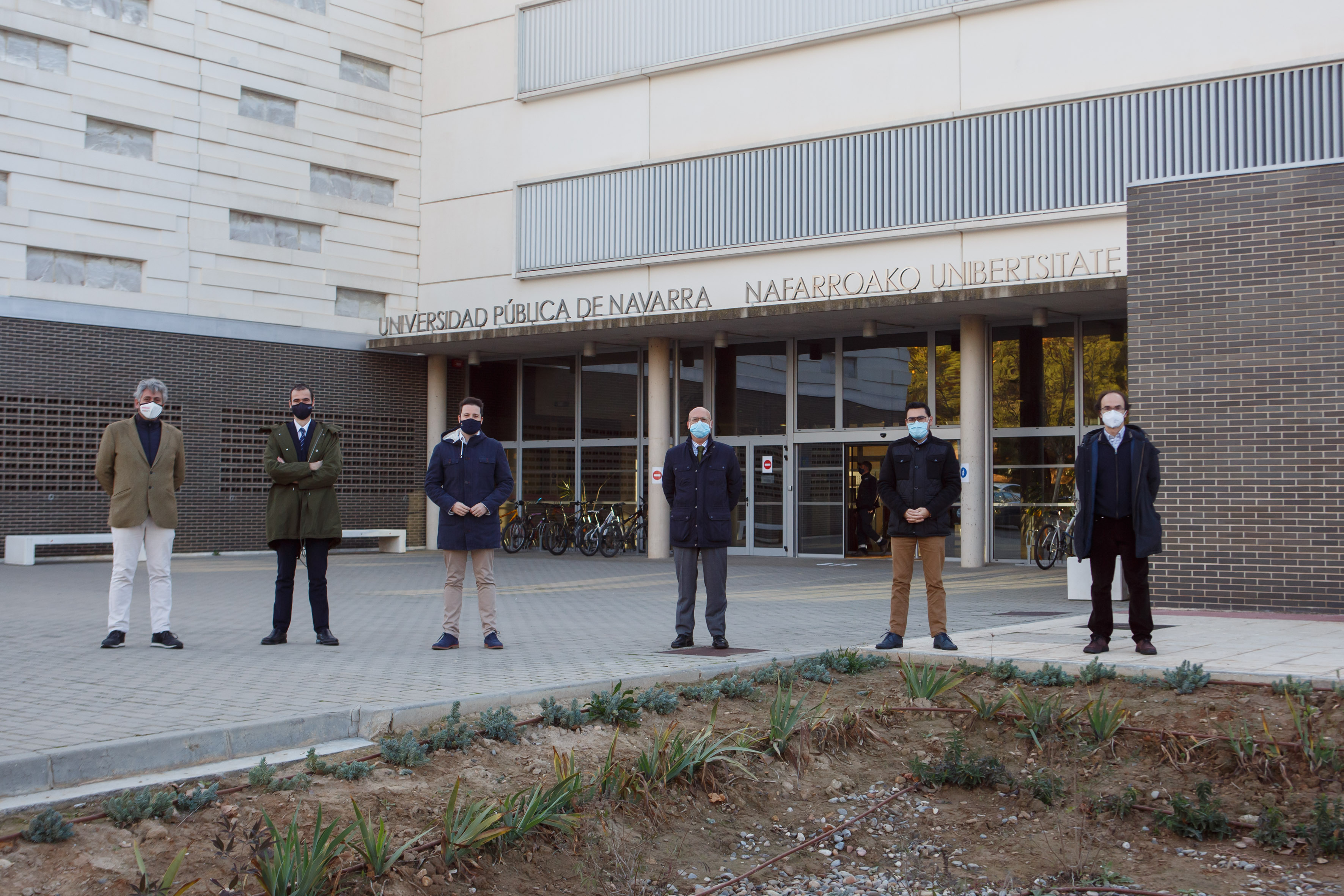 Jardines capaces de prevenir inundaciones, el nuevo proyecto que se pone en funcionamiento en el campus de la UPNA en Tudela