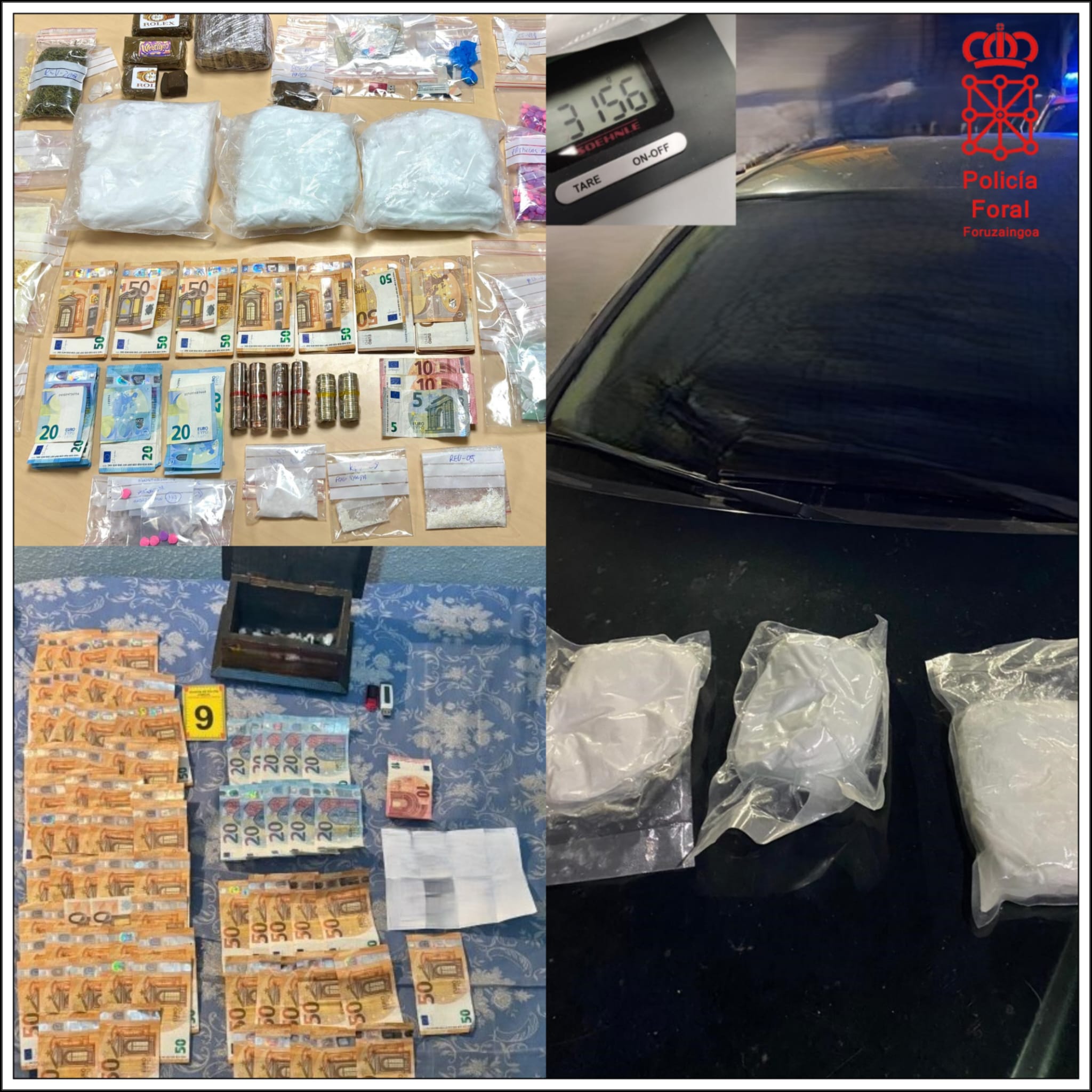 imagen Ingresan en prisión dos personas detenidas en Berriozar por tráfico de drogas