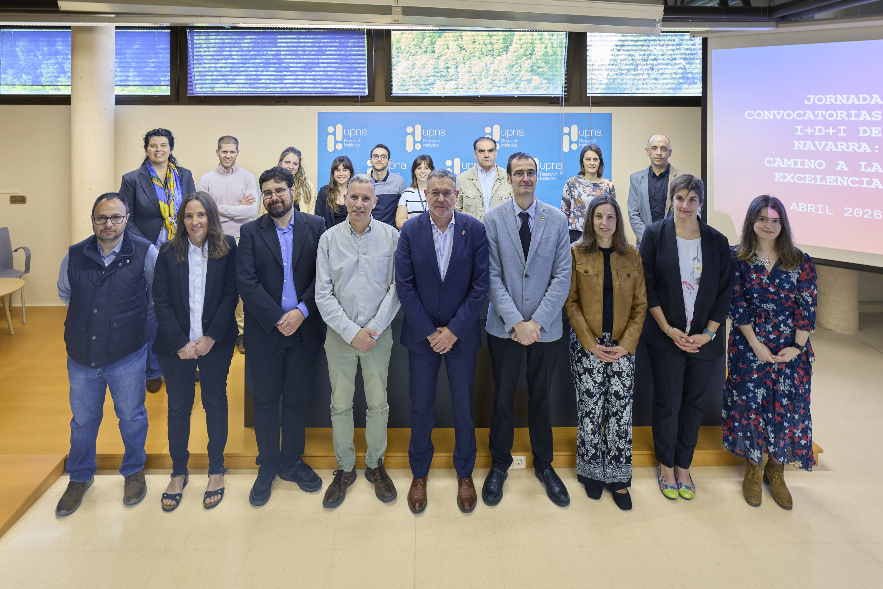 imagen En el acto ha participado el consejero García, la directora general de Ciencia, Tecnología e Innovación, Agurtzane Martínez, y el vicerrector de Investigación de la UPNA, Martín Larraza