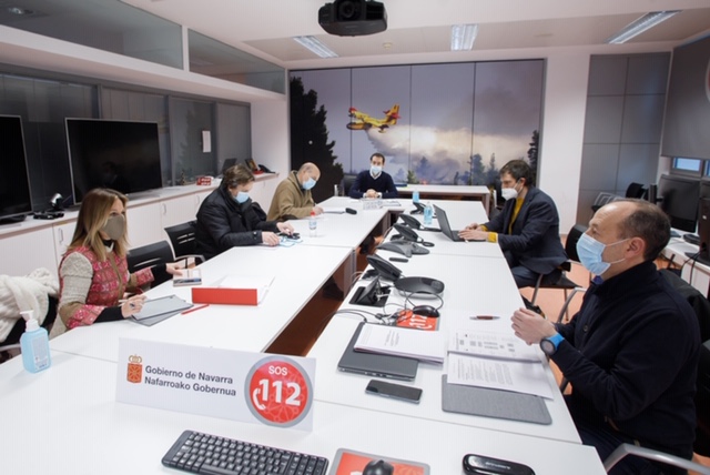 Los participantes en la reunión celebrada esta mañana.